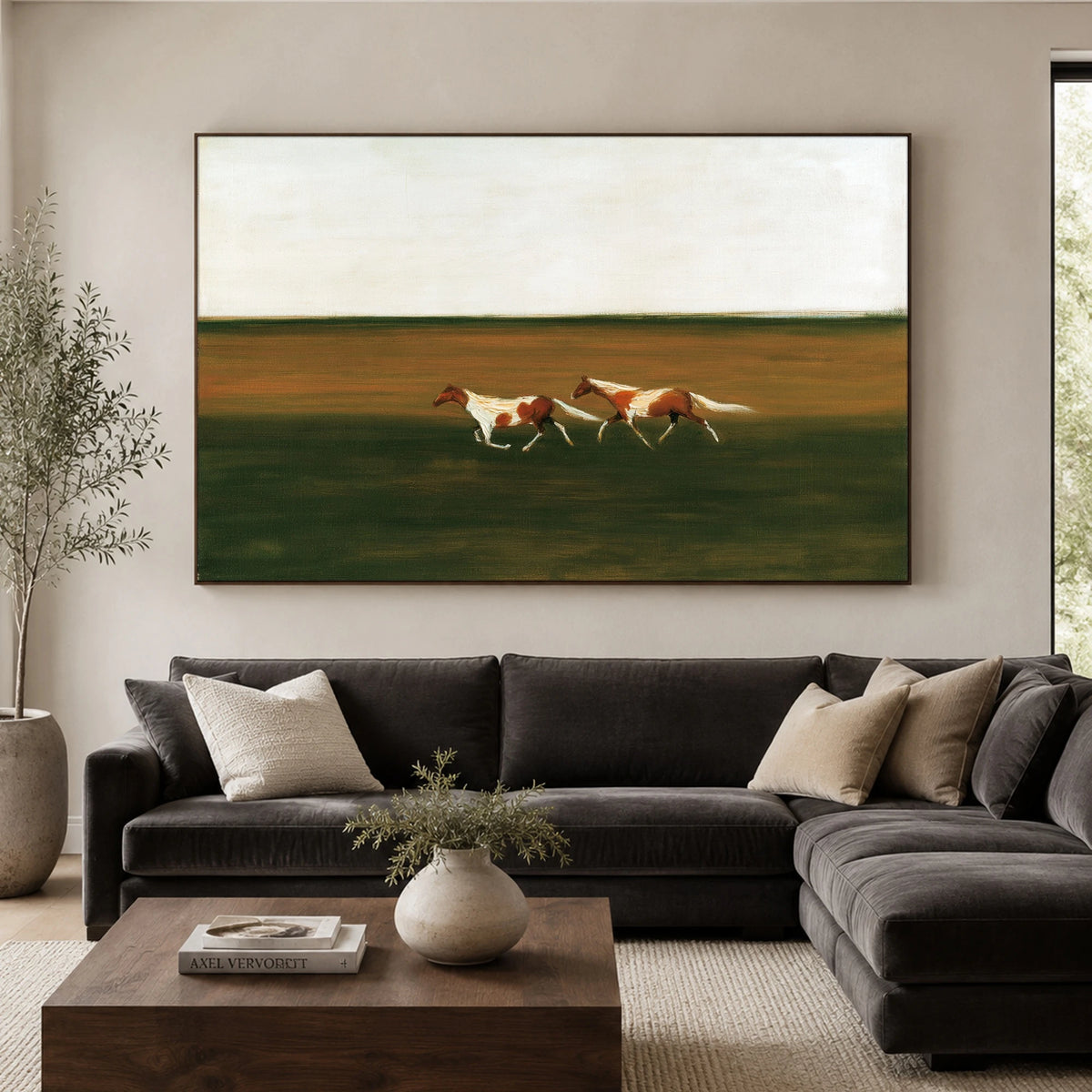 Across the Green Plain — artwork in an interior setting 5