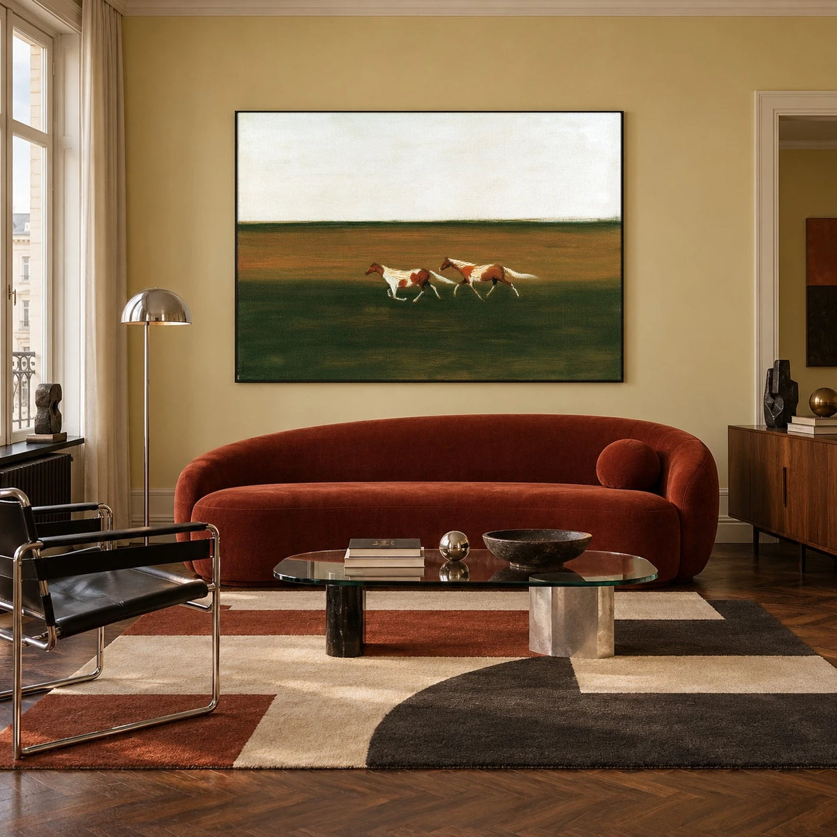 Across the Green Plain — artwork in an interior setting 6
