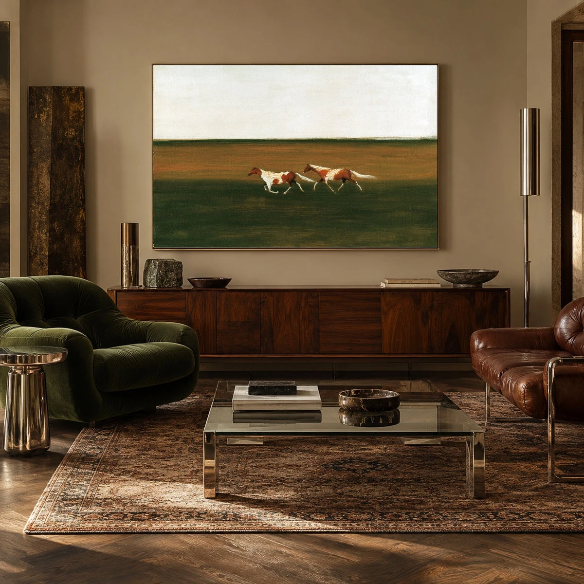 Across the Green Plain — artwork in an interior setting 7