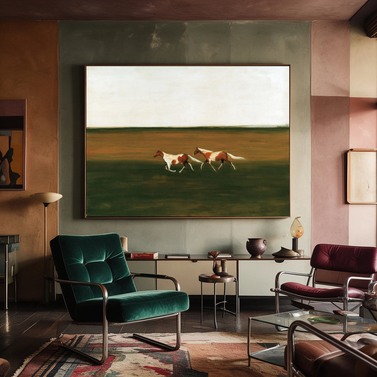 Across the Green Plain — artwork in an interior setting 8