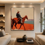 Across the Rust Plain — front view in a living space