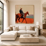 Across the Rust Plain — artwork in an interior setting 3