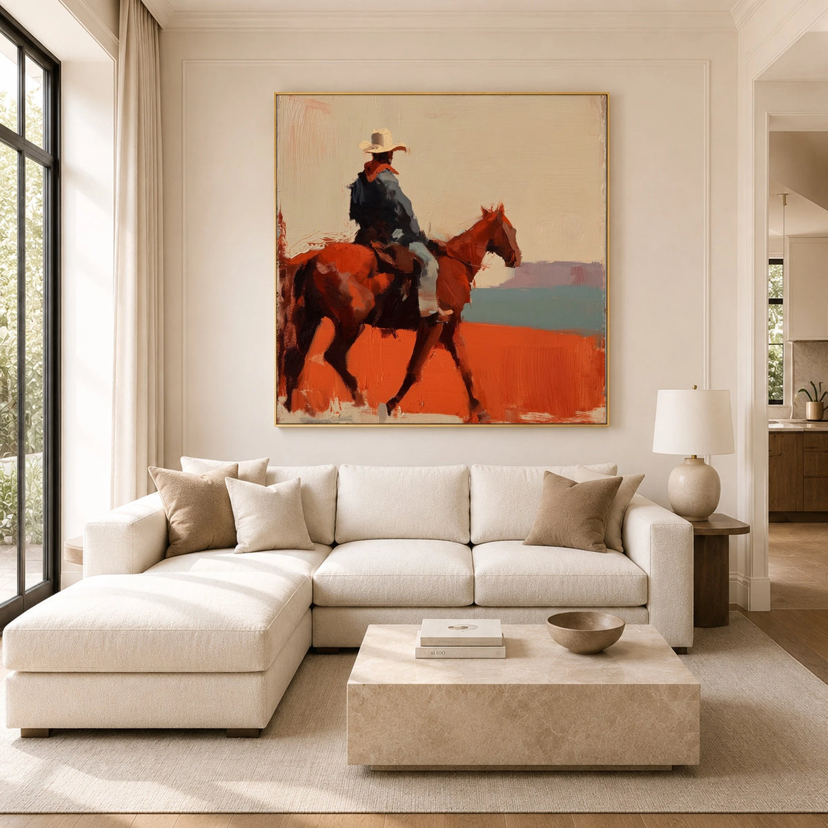 Across the Rust Plain — artwork in an interior setting 3