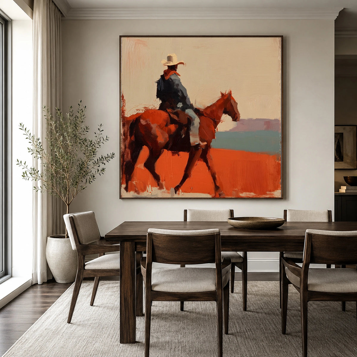 Across the Rust Plain — artwork in an interior setting 4