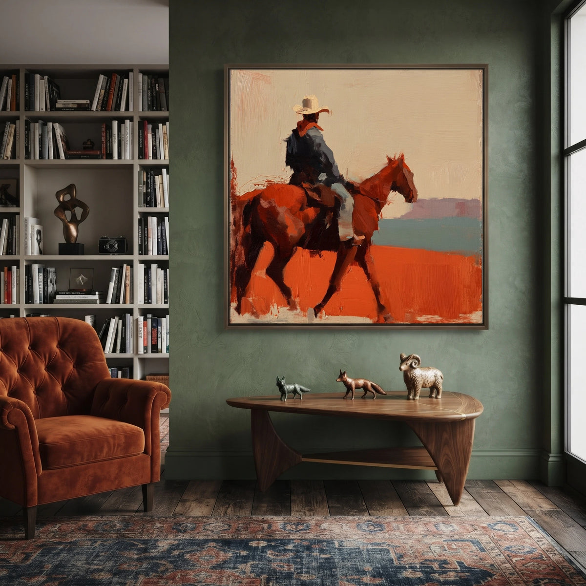 Across the Rust Plain — artwork in an interior setting 5