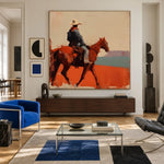 Across the Rust Plain — artwork in an interior setting 6
