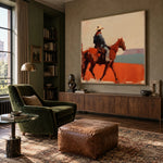 Across the Rust Plain — artwork in an interior setting 7