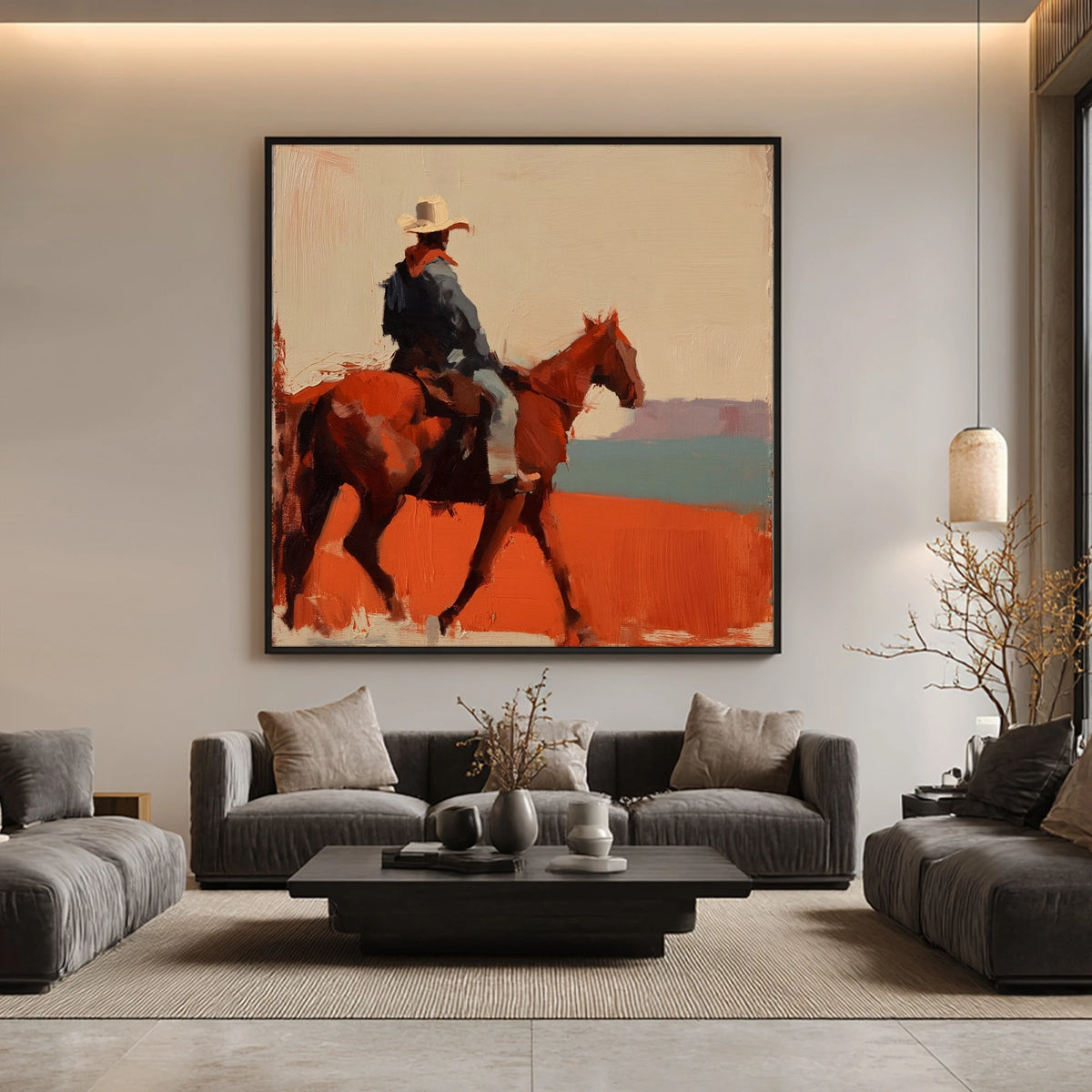 Across the Rust Plain — artwork in an interior setting 8