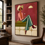 An Evening in Stripes — side view of the artwork