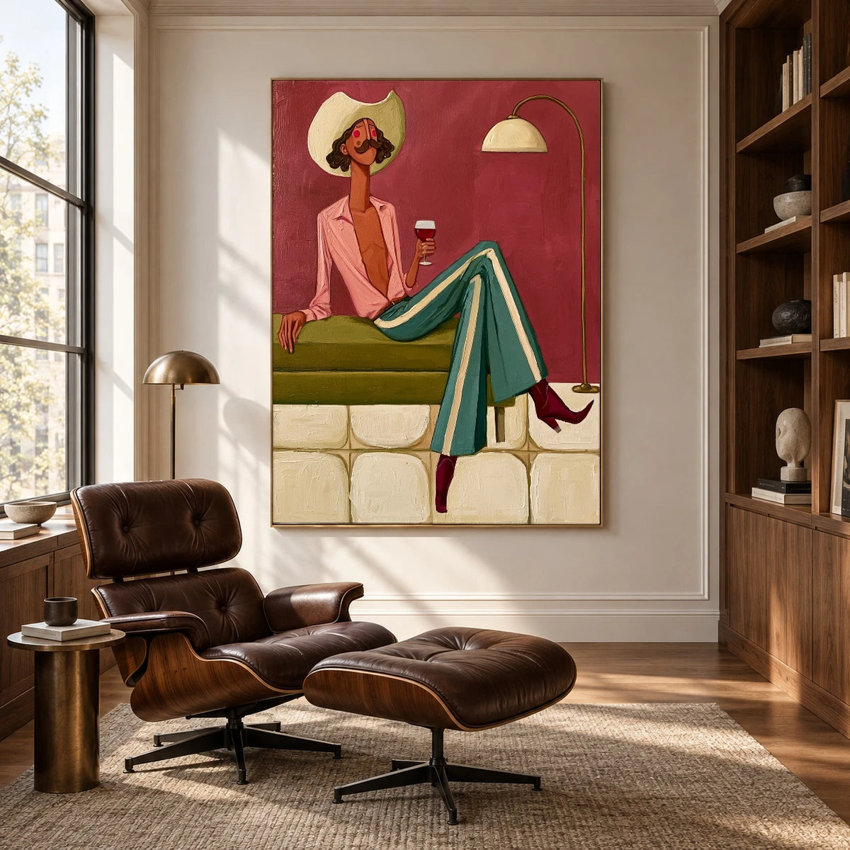 An Evening in Stripes — artwork in an interior setting 5
