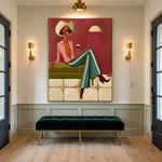 An Evening in Stripes — artwork in an interior setting 6