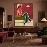 An Evening in Stripes — artwork in an interior setting 8
