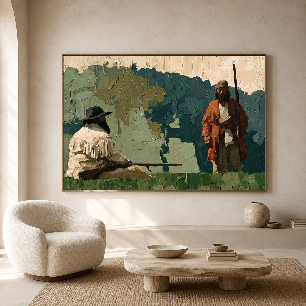An Unhurried Riverbank — artwork in an interior setting 3