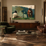 An Unhurried Riverbank — artwork in an interior setting 7
