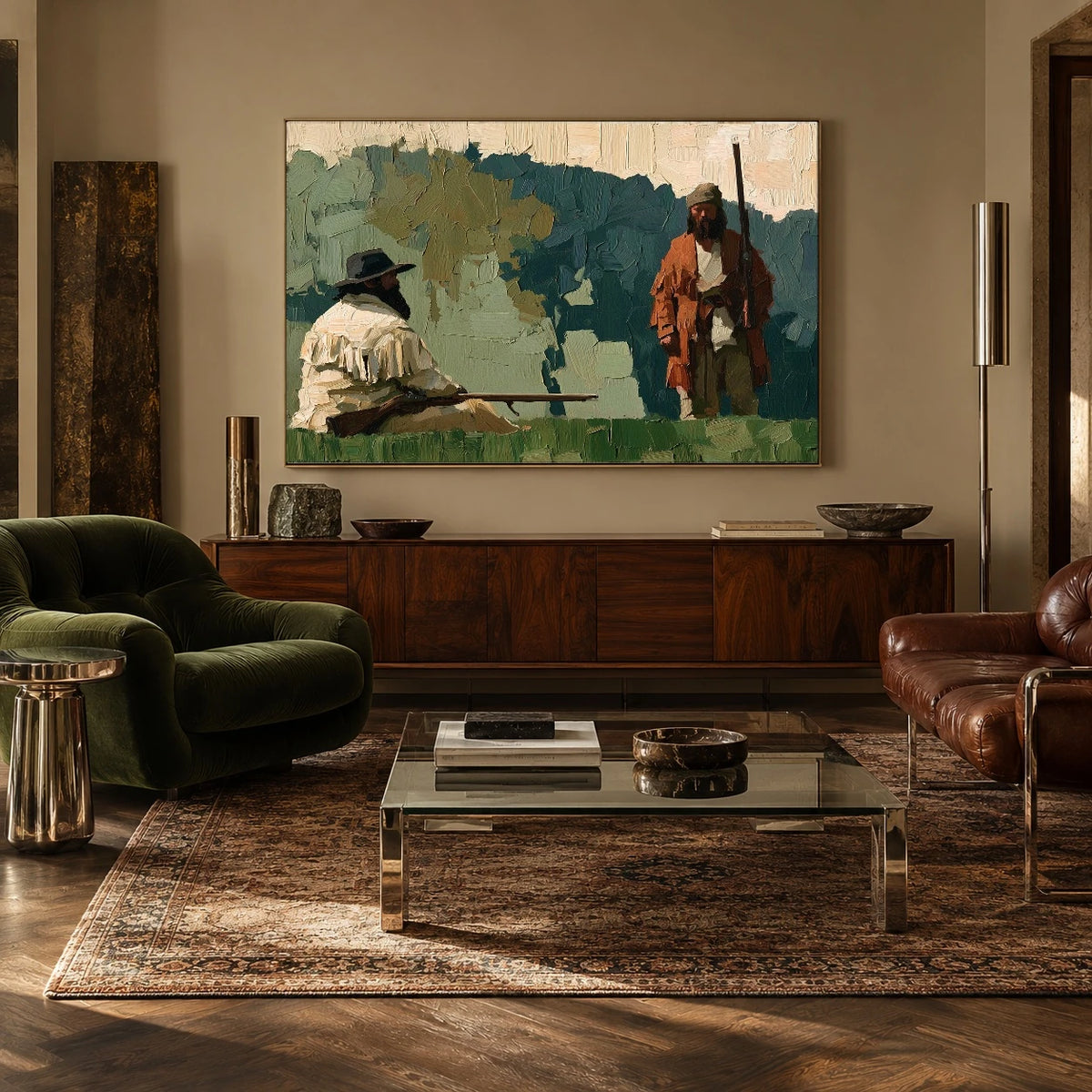 An Unhurried Riverbank — artwork in an interior setting 7
