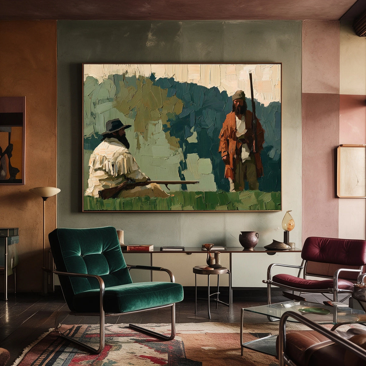 An Unhurried Riverbank — artwork in an interior setting 8