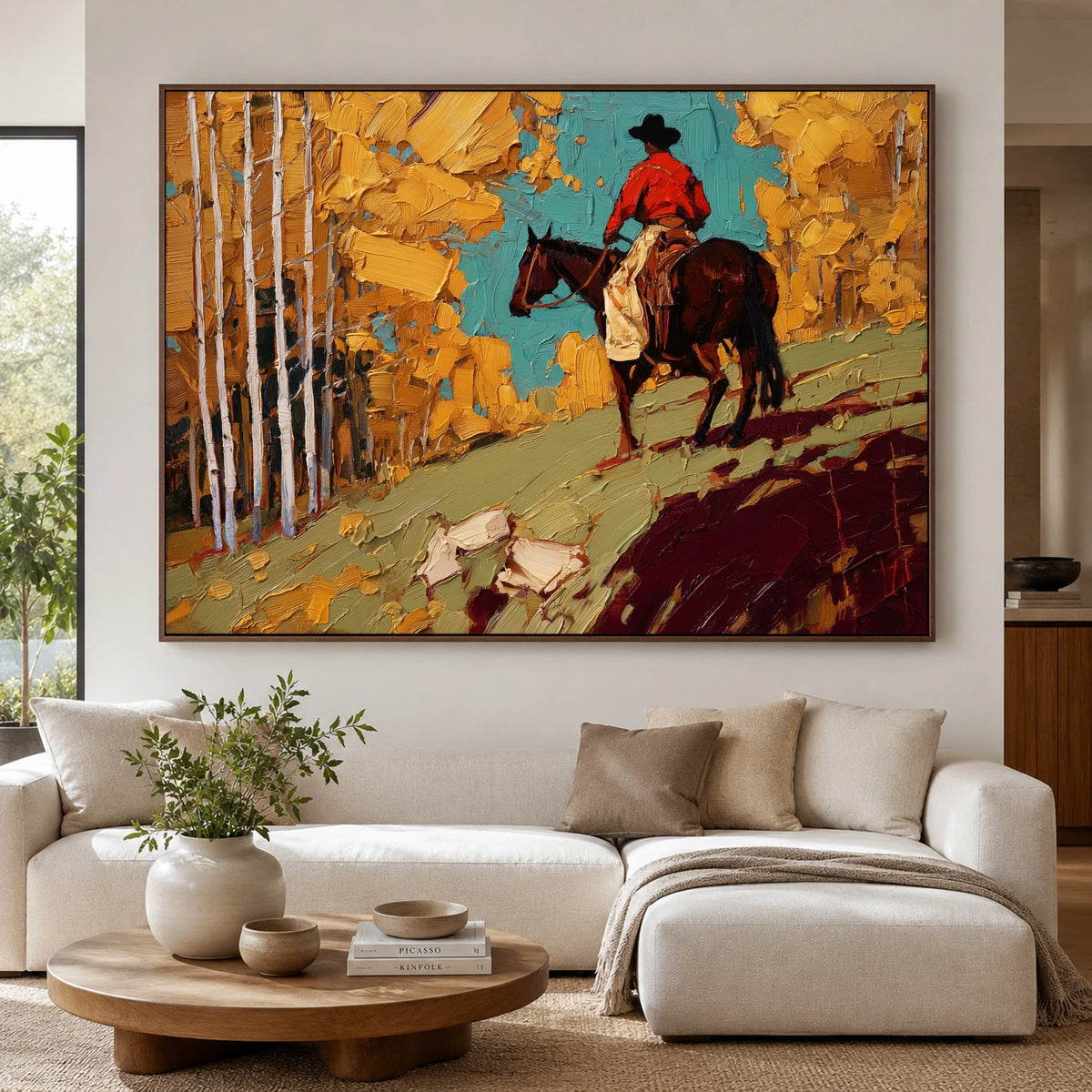 Aspen Trail Ember — front view in a living space