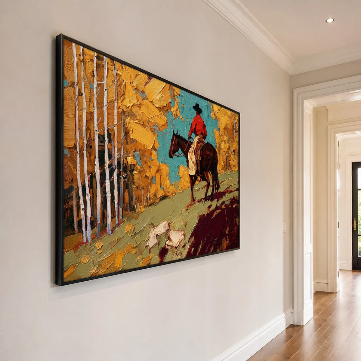 Aspen Trail Ember — side view of the artwork