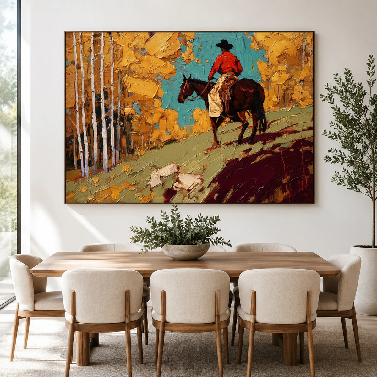 Aspen Trail Ember — artwork in an interior setting 4
