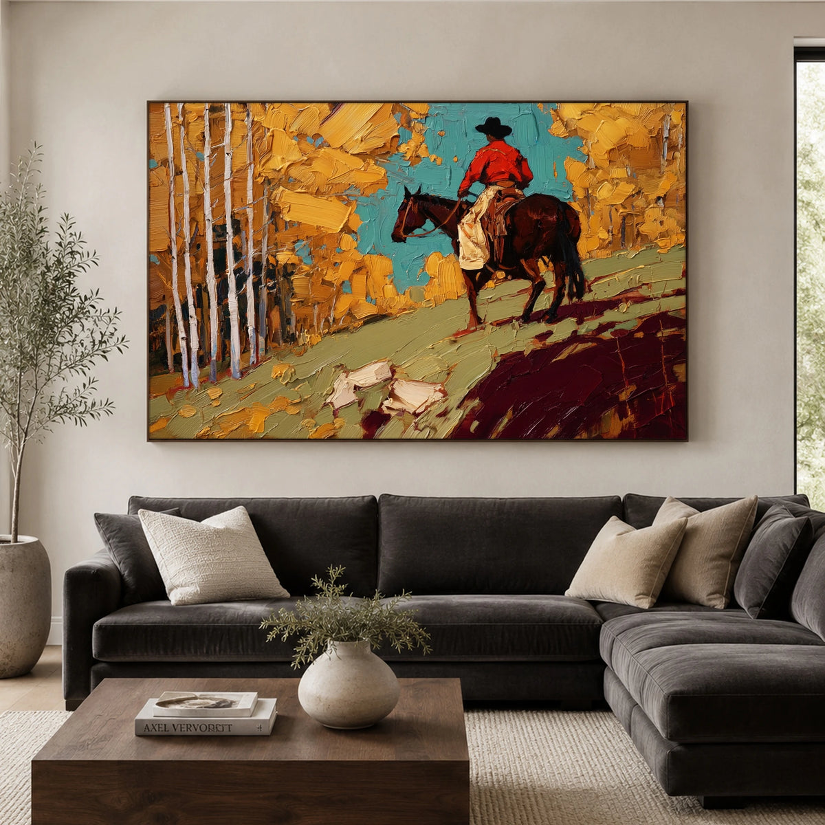 Aspen Trail Ember — artwork in an interior setting 5