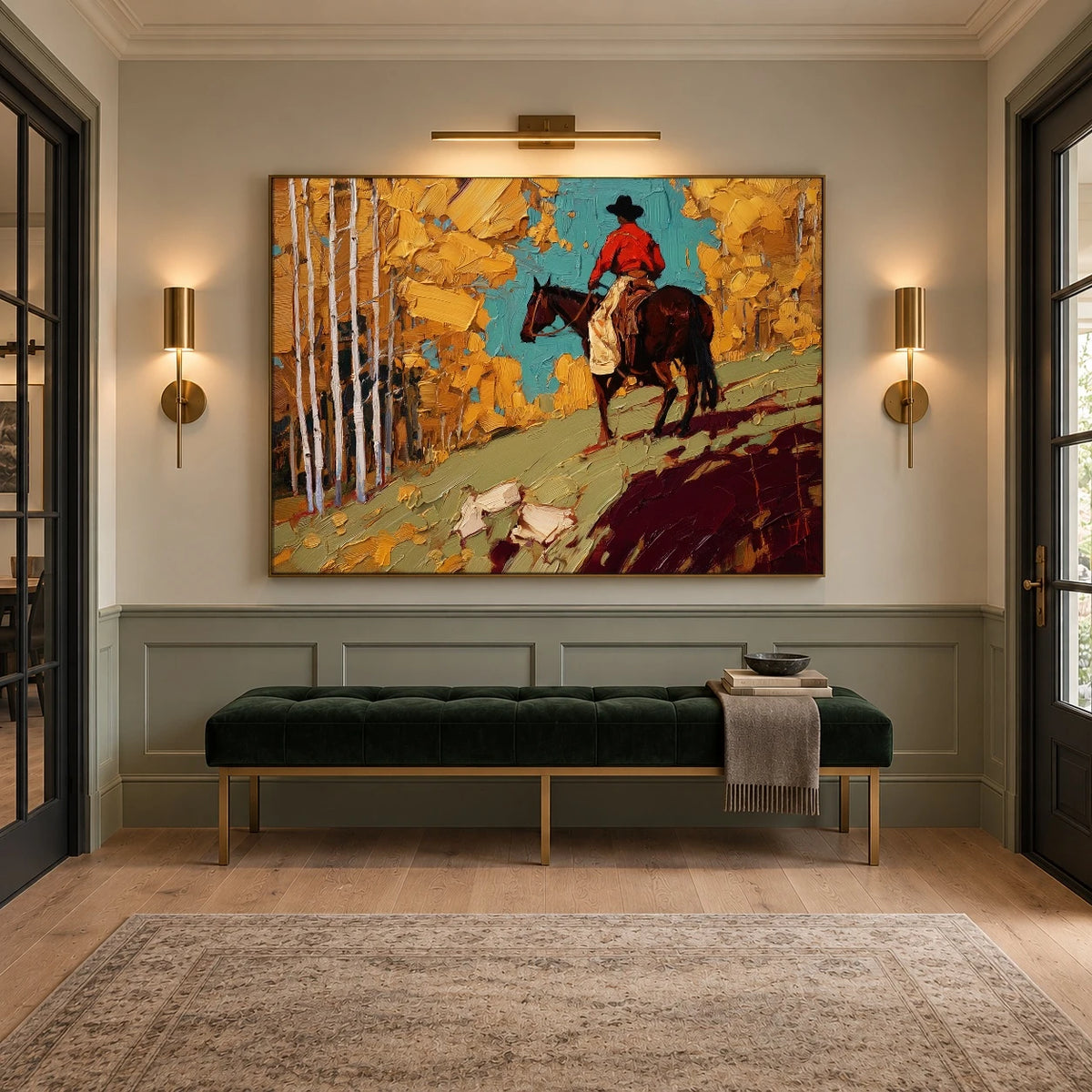 Aspen Trail Ember — artwork in an interior setting 7