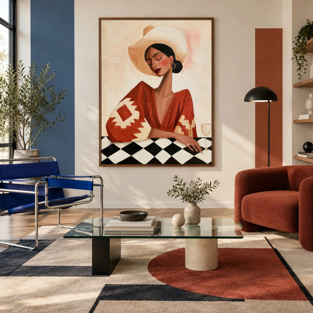 At the Checkered Table — artwork in an interior setting 4