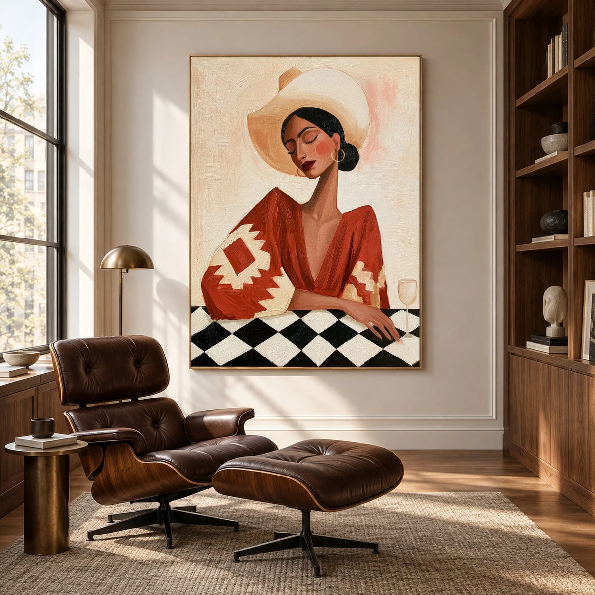 At the Checkered Table — artwork in an interior setting 5