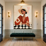 At the Checkered Table — artwork in an interior setting 6
