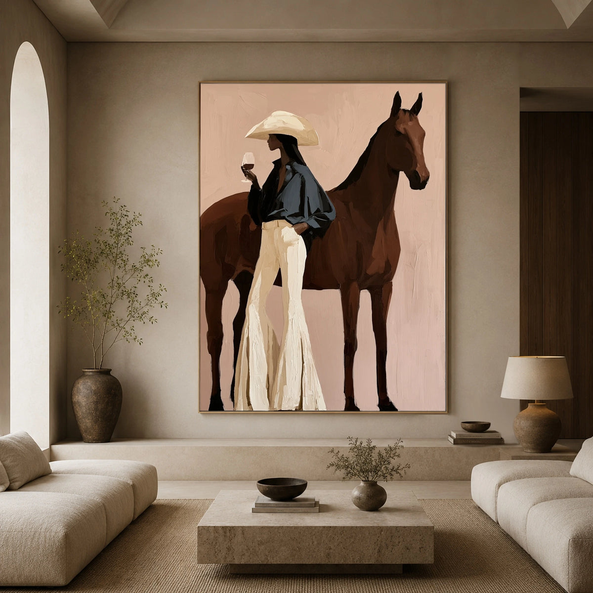 Beside Her Bay — artwork in an interior setting 3