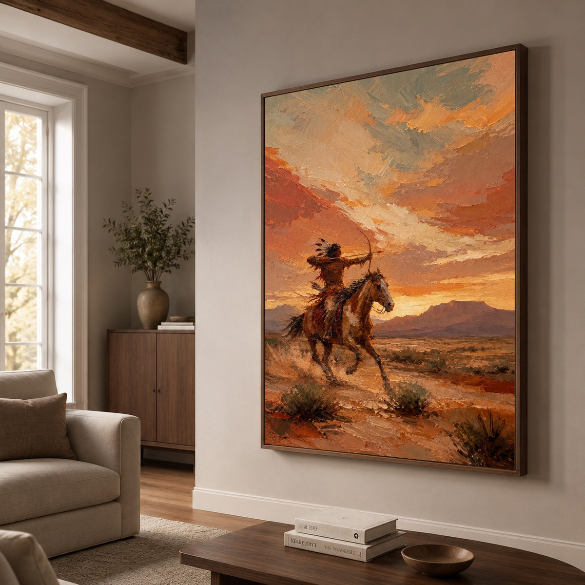 Beyond the Amber Ridge — featured artwork in a living space