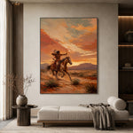 Beyond the Amber Ridge — artwork in an interior setting 4