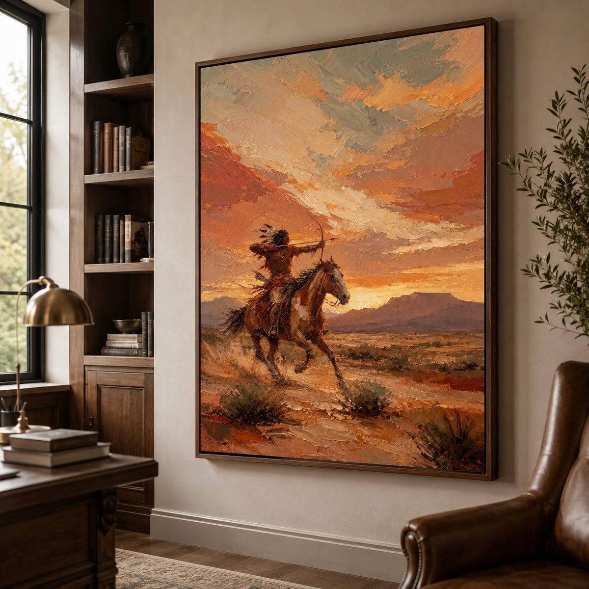 Beyond the Amber Ridge — artwork in an interior setting 5
