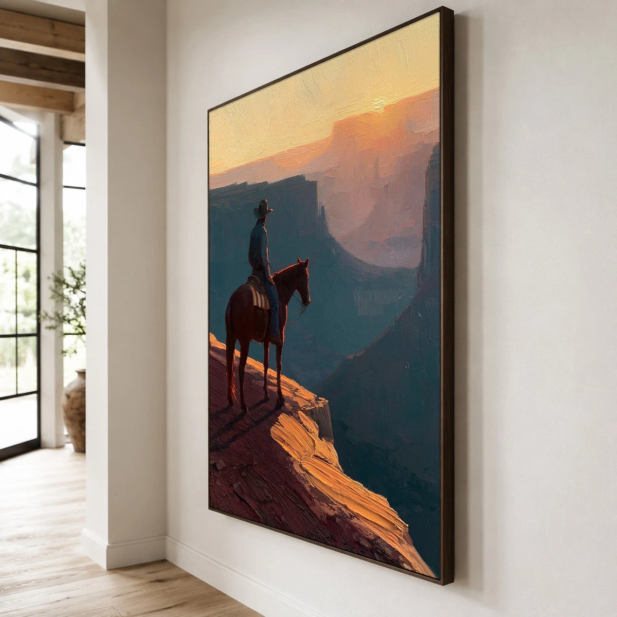 Beyond the Sunlit Edge — side view of the artwork