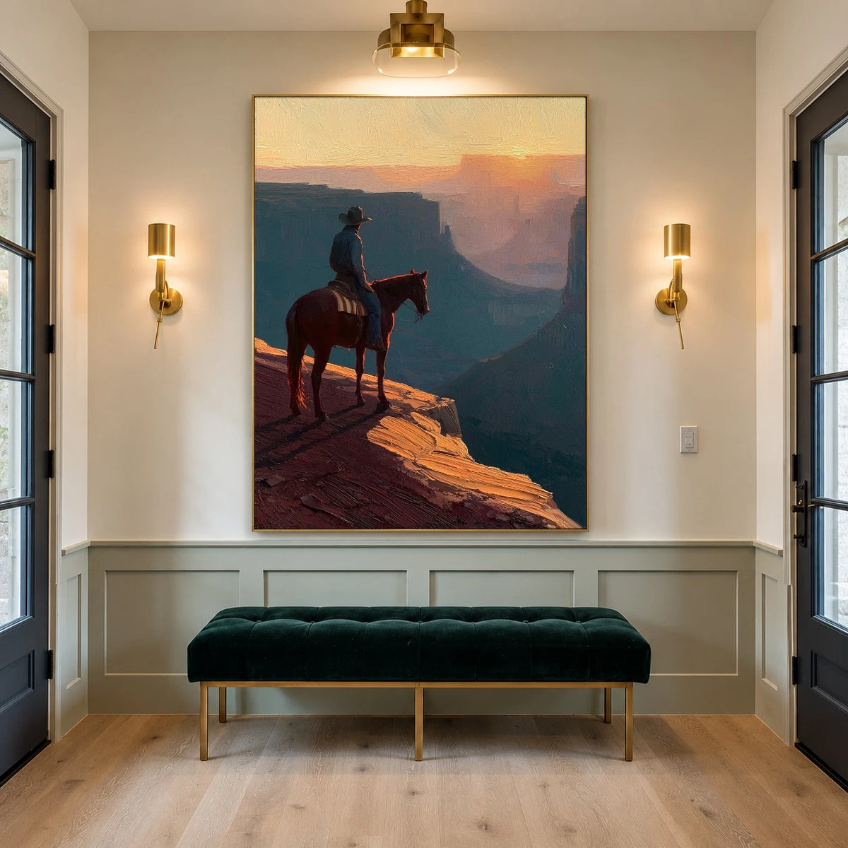 Beyond the Sunlit Edge — artwork in an interior setting 6