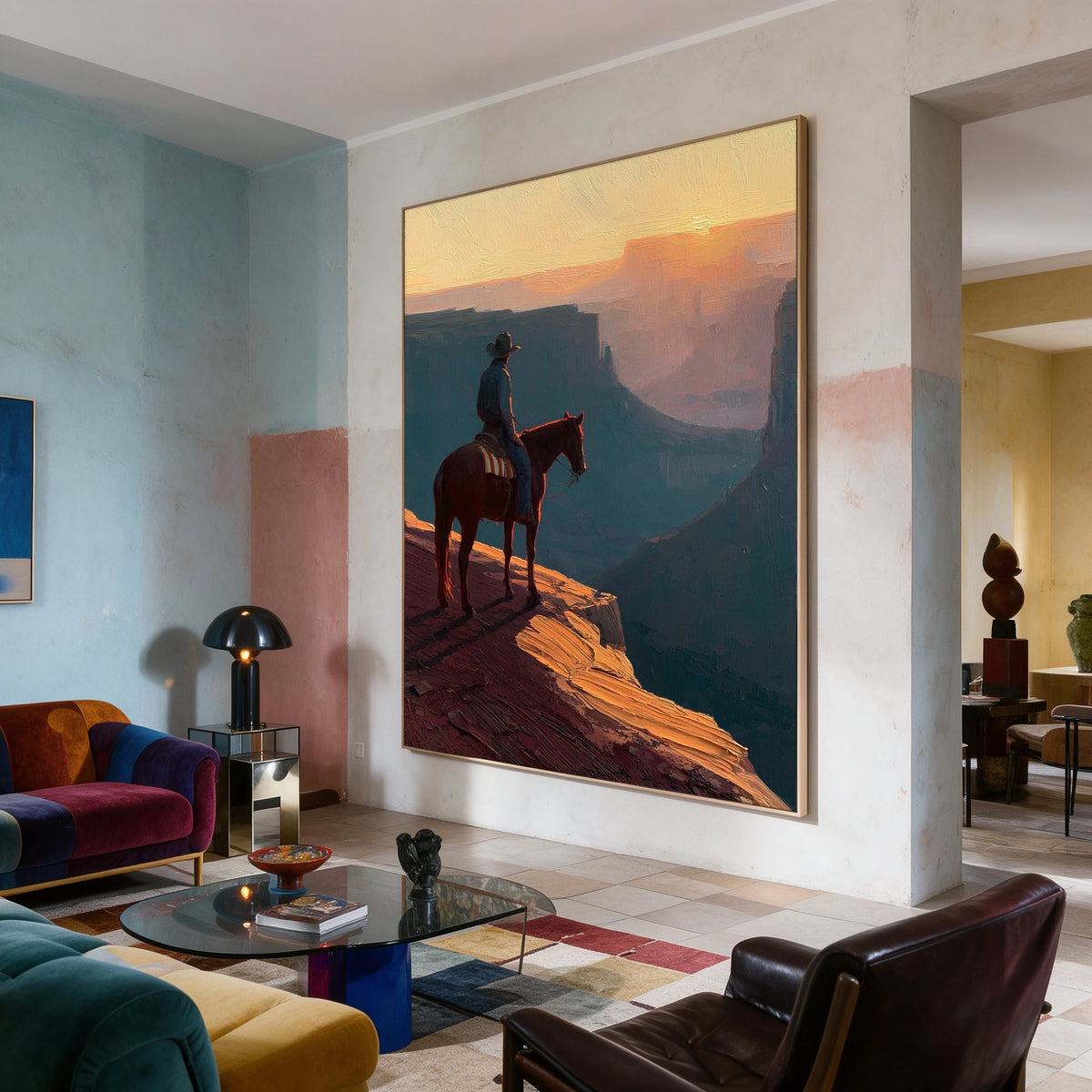Beyond the Sunlit Edge — artwork in an interior setting 8