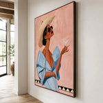 Blue Blouse Aperitif — side view of the artwork