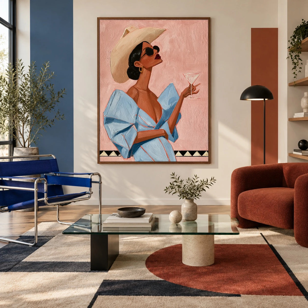 Blue Blouse Aperitif — artwork in an interior setting 4