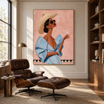 Blue Blouse Aperitif — artwork in an interior setting 5