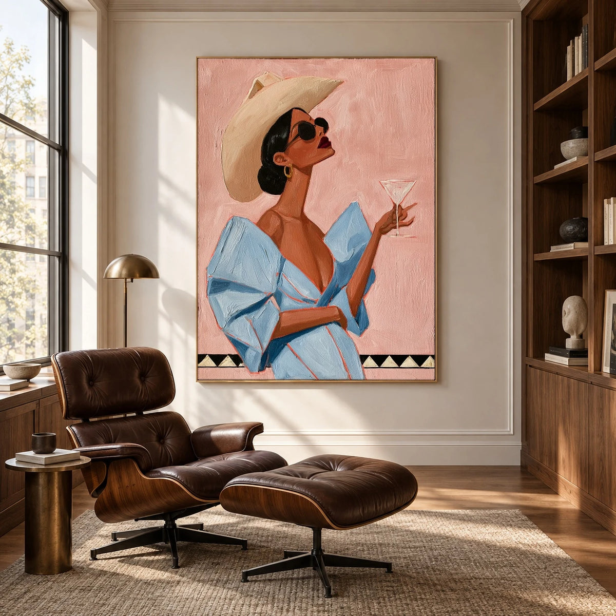 Blue Blouse Aperitif — artwork in an interior setting 5