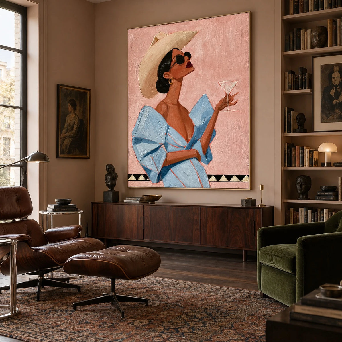 Blue Blouse Aperitif — artwork in an interior setting 7