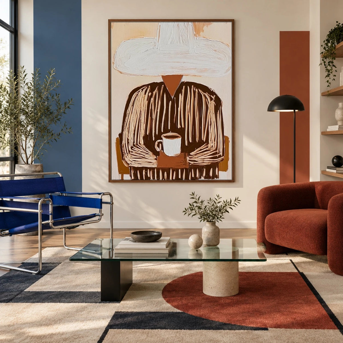 Both Hands Around Coffee — artwork in an interior setting 4