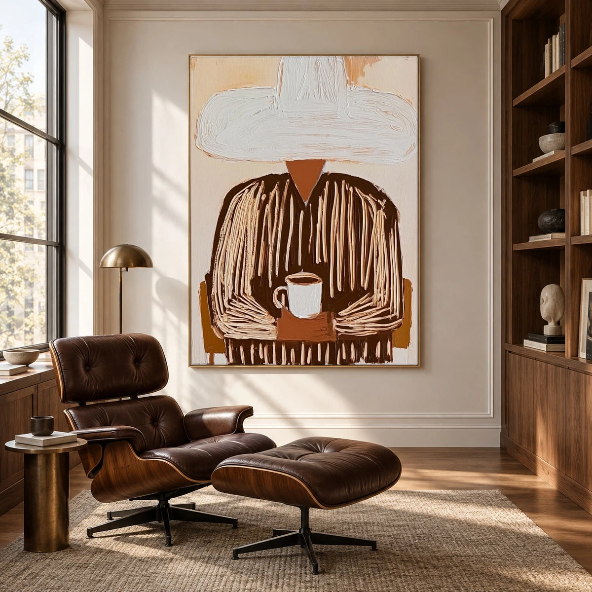 Both Hands Around Coffee — artwork in an interior setting 5