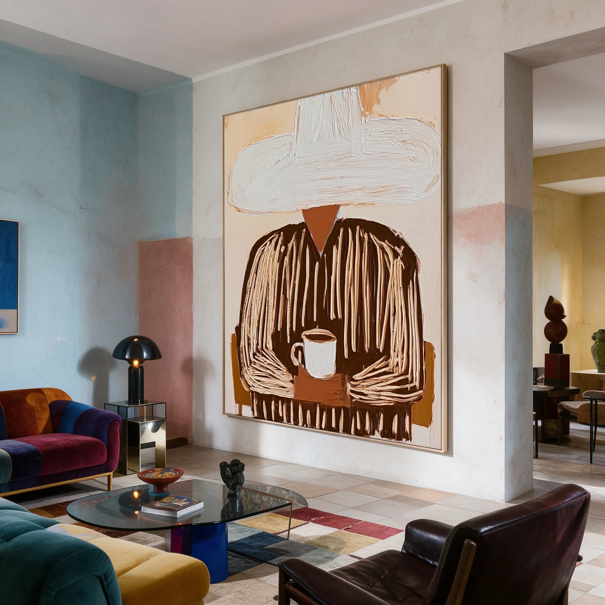 Both Hands Around Coffee — artwork in an interior setting 8