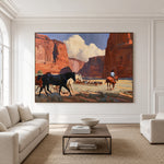 Canyon Cattle Passage — front view in a living space
