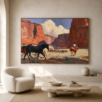 Canyon Cattle Passage — artwork in an interior setting 3