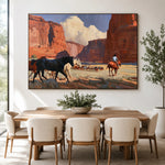 Canyon Cattle Passage — artwork in an interior setting 4