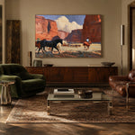 Canyon Cattle Passage — artwork in an interior setting 7