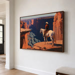Canyon Rim Stillness — side view of the artwork