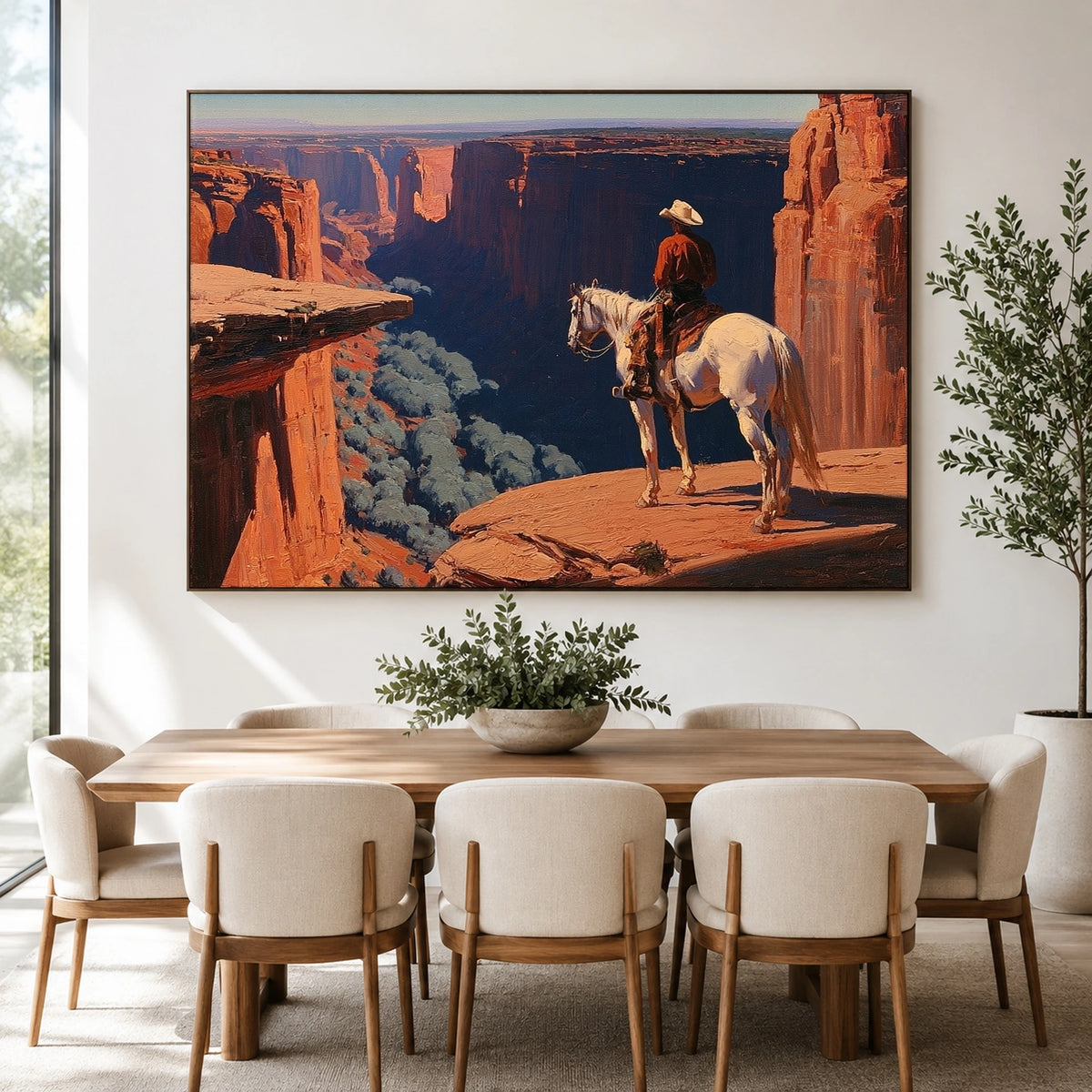 Canyon Rim Stillness — artwork in an interior setting 4