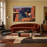 Canyon Rim Stillness — artwork in an interior setting 5